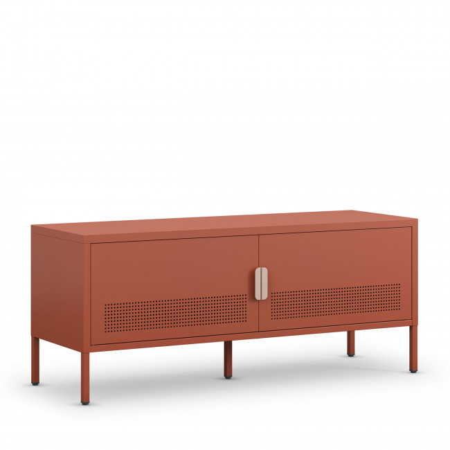 Adel - Meuble TV 2 portes en métal L120cm