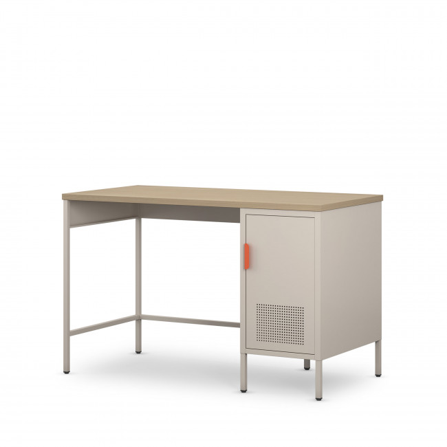 Adel - Bureau 1 porte en métal L120cm
