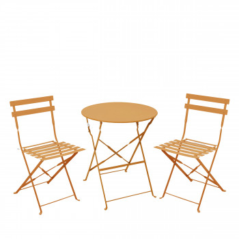 Marseille - Ensemble de jardin 2 personnes en acier