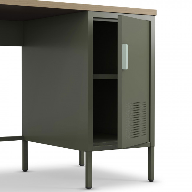 Adel - Bureau 1 porte en métal L120cm