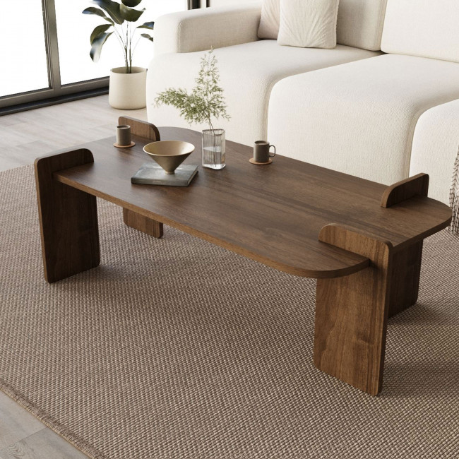 Soleni - Table basse en bois 120x60cm