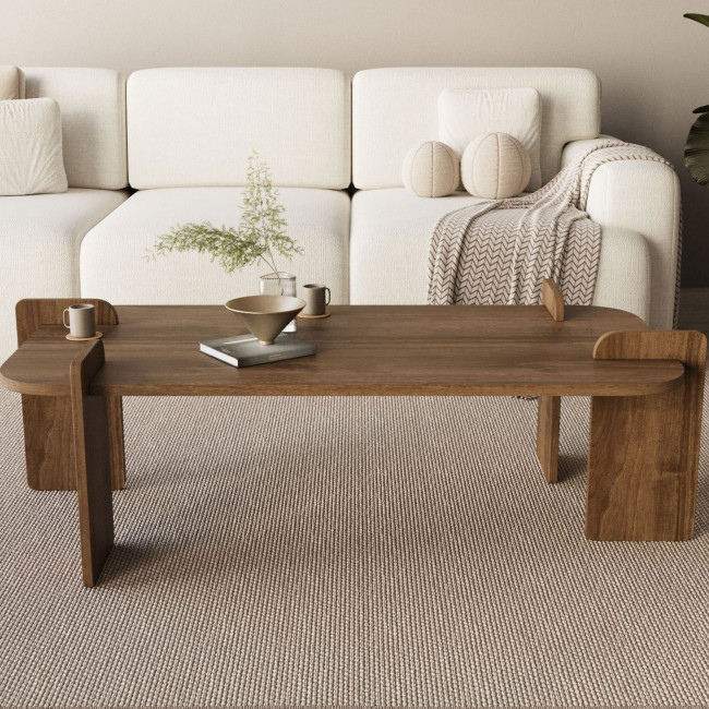 Soleni - Table basse en bois 120x60cm