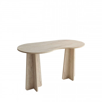 Lina - Bureau effet travertin L120cm