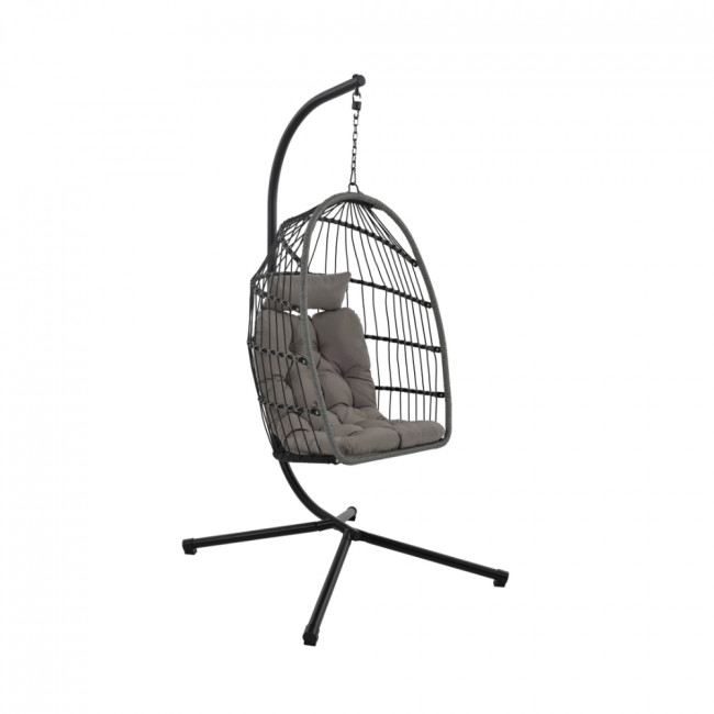 Sully - Fauteuil suspendu de jardin en corde et acier