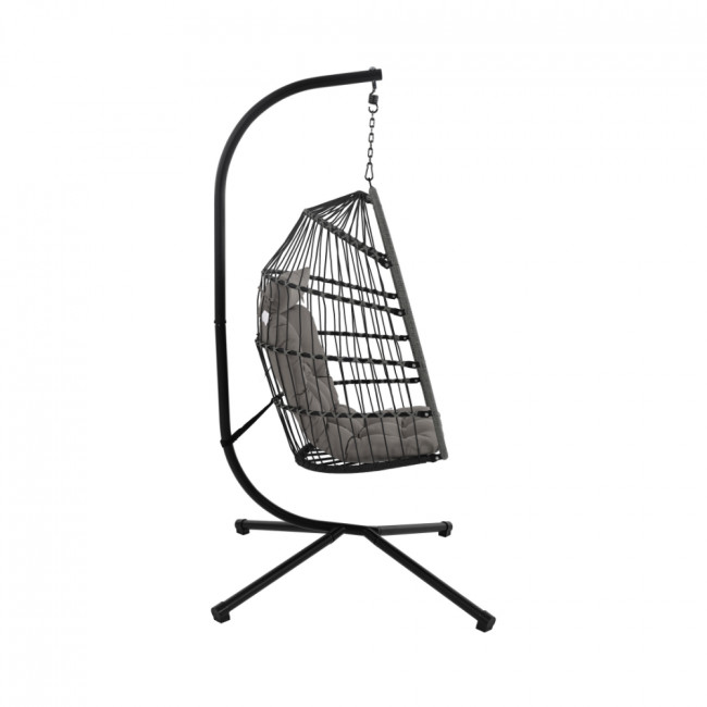 Sully - Fauteuil suspendu de jardin en corde et acier