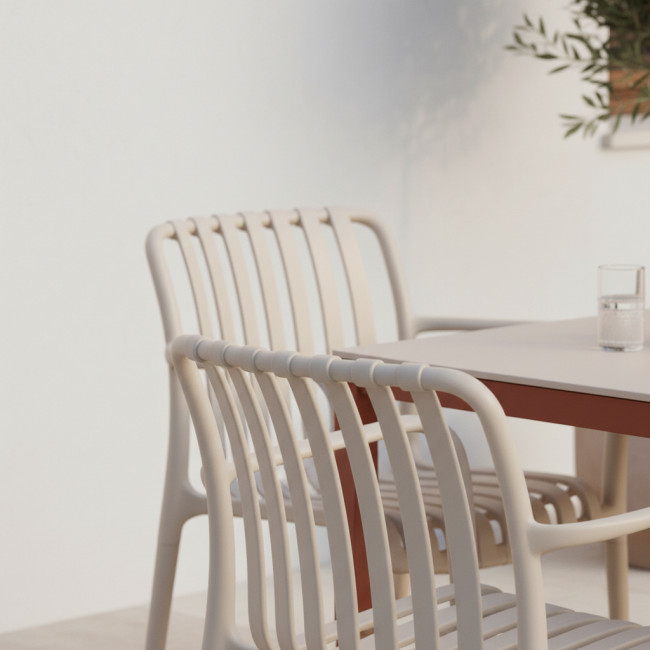 Brano - Lot de 2 fauteuils indoor/outdoor en plastique