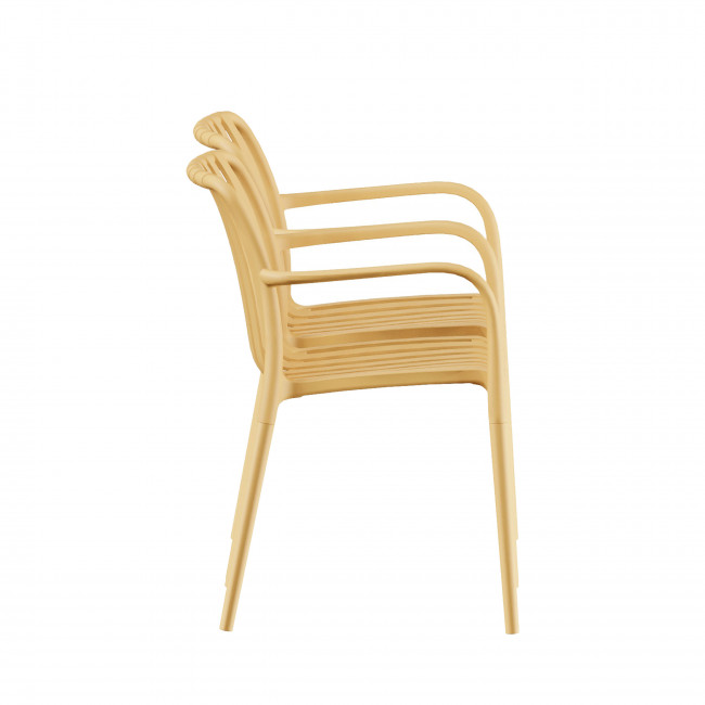 Brano - Lot de 2 fauteuils indoor/outdoor en plastique