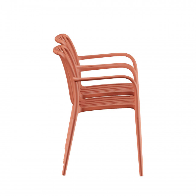 Brano - Lot de 2 fauteuils indoor/outdoor en plastique