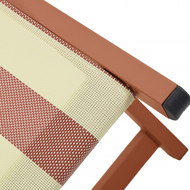 Brisa - Lot de 2 chiliennes à rayures et aluminium