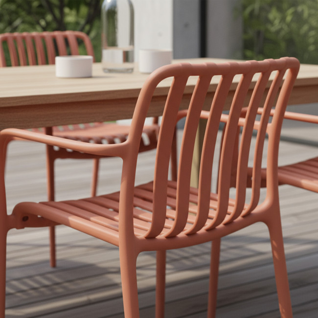Brano - Lot de 2 fauteuils indoor/outdoor en plastique