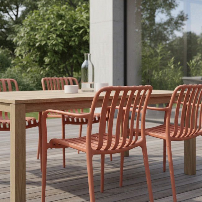 Brano - Lot de 2 fauteuils indoor/outdoor en plastique