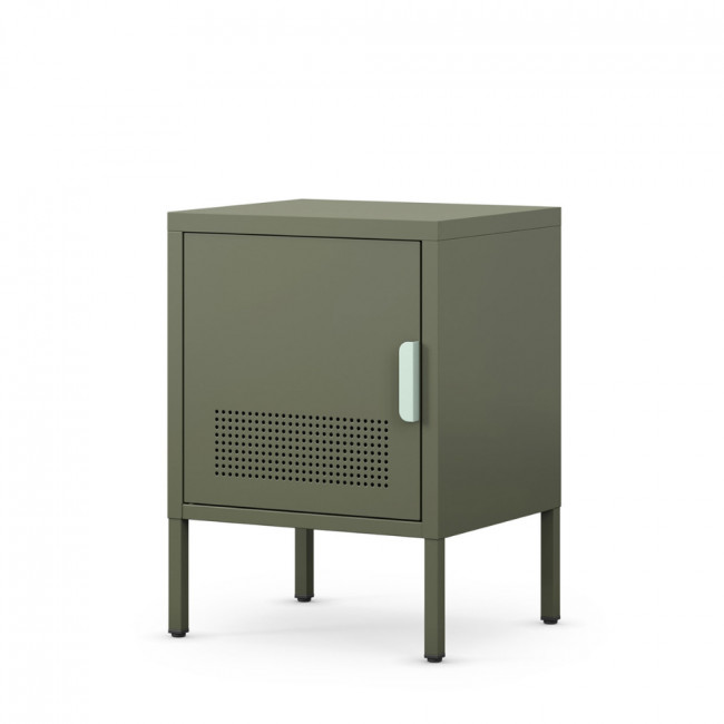 Adel - Table de chevet 1 porte en métal L40cm
