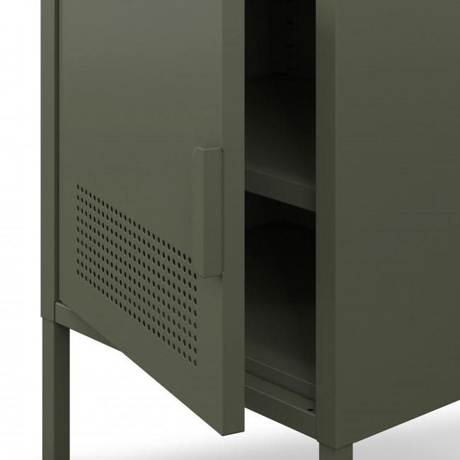 Adel - Table de chevet 1 porte en métal L40cm