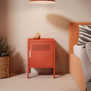 Adel - Table de chevet 1 porte en métal L40cm