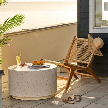 Bonnie - Table basse ronde en effet terrazzo ø70cm