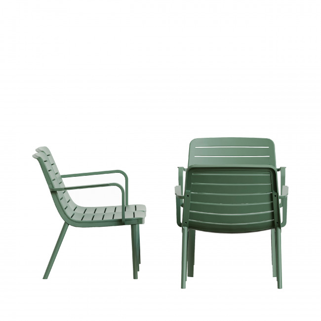 Moro - Salon de jardin 4 personnes en résine