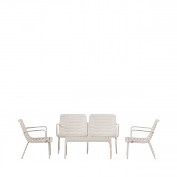 Moro - Salon de jardin 4 personnes en résine