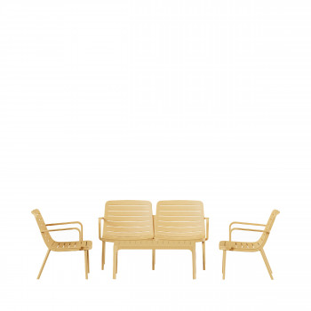 Moro - Salon de jardin 4 personnes en résine