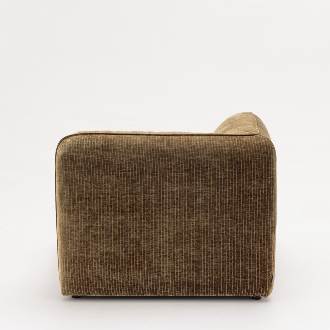 Noor - Angle réversible pour canapé modulable en velours côtelé 