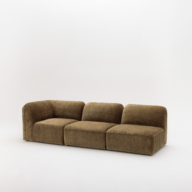 Noor - Angle réversible pour canapé modulable en velours côtelé 