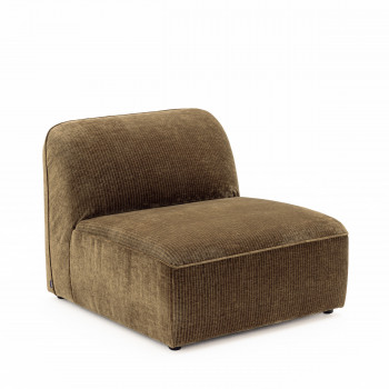 Noor - Chauffeuse pour canapé modulable en velours côtelé 