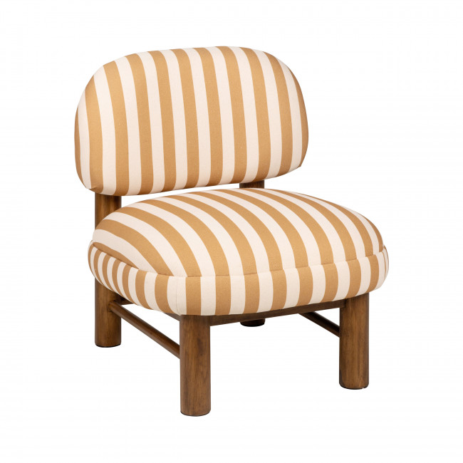 Nubo - Fauteuil en tissu et bois