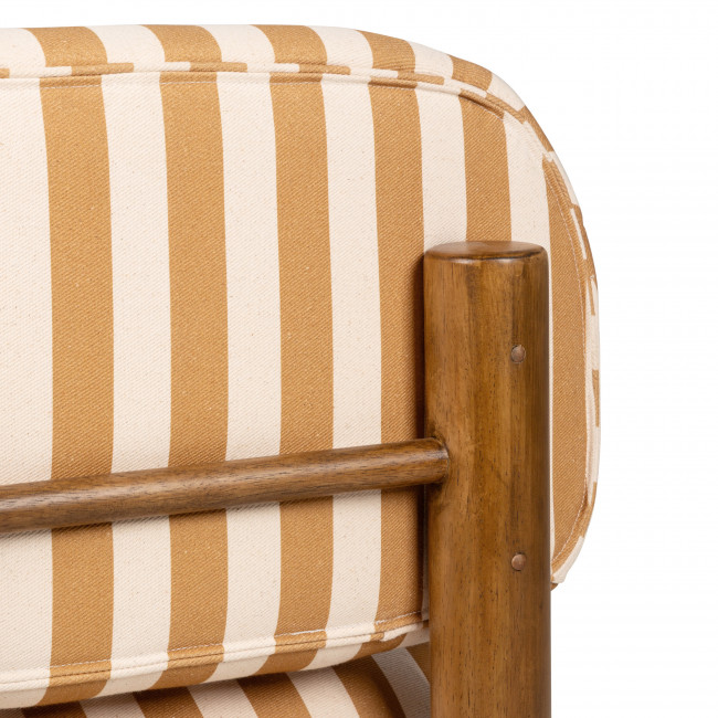 Nubo - Fauteuil en tissu et bois