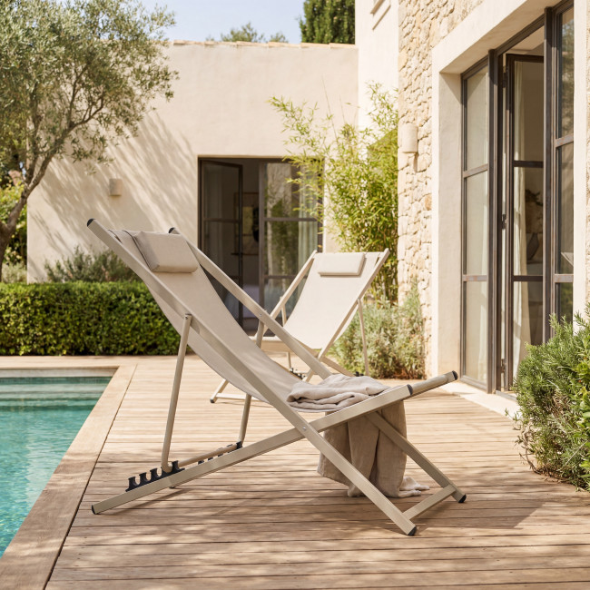 Brisa - Lot de 2 chiliennes en aluminium