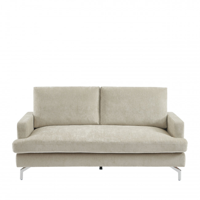 Sophie - Canapé 3 places en tissu pieds chrome