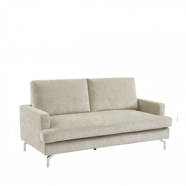Sophie - Canapé 3 places en tissu pieds chrome