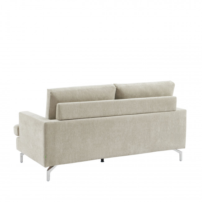 Sophie - Canapé 3 places en tissu pieds chrome