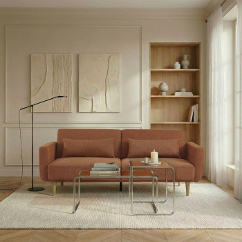 Emma - Canapé convertible 3 places en tissu