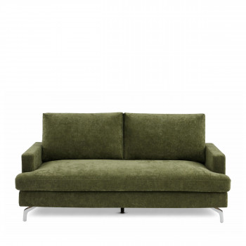 Sophie - Canapé 3 places en tissu pieds chrome