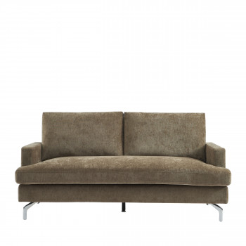 Sophie - Canapé 3 places en tissu pieds chrome