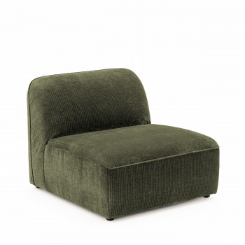 Noor - Chauffeuse pour canapé modulable en velours côtelé 