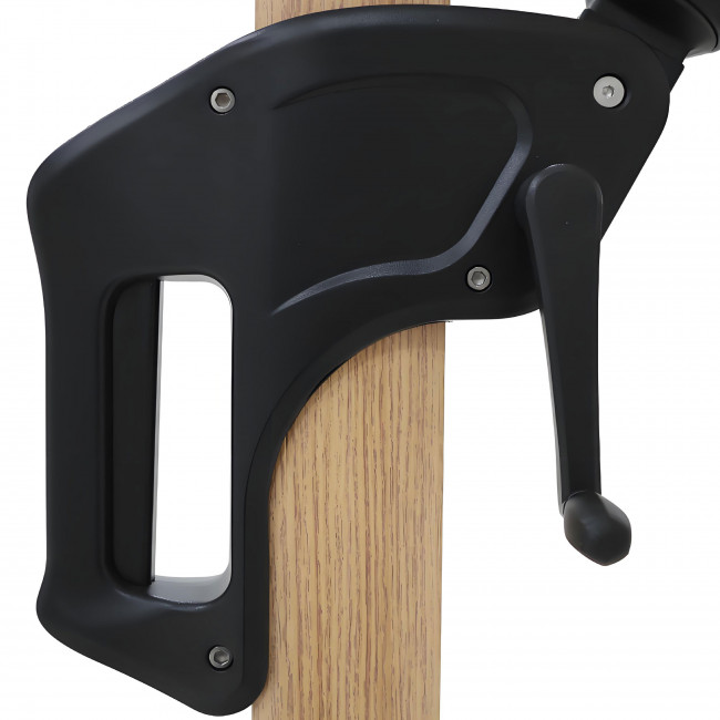 Veya - Parasol rectangulaire déporté en aluminium et effet bois 3x4m