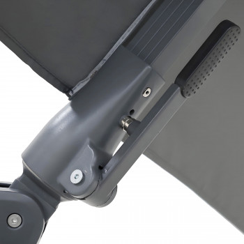 Veya - Parasol rectangulaire déporté en aluminium 3x4m