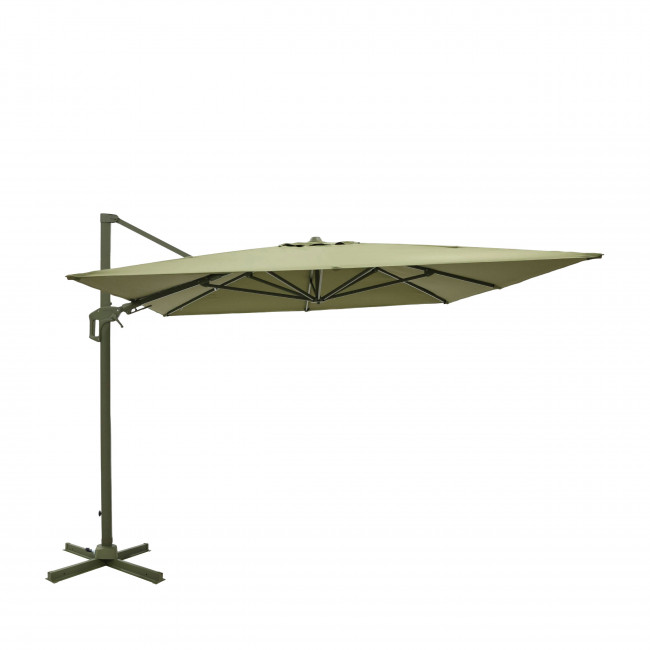 Veya - Parasol rectangulaire déporté en aluminium 3x4m