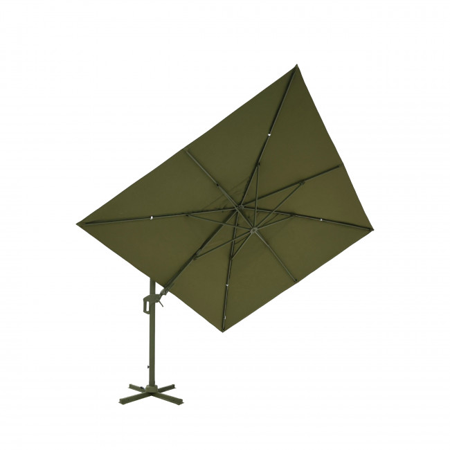 Veya - Parasol rectangulaire déporté en aluminium 3x4m