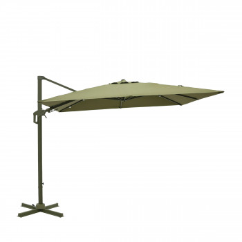 Veya - Parasol carré déporté en aluminium 3x3m	
