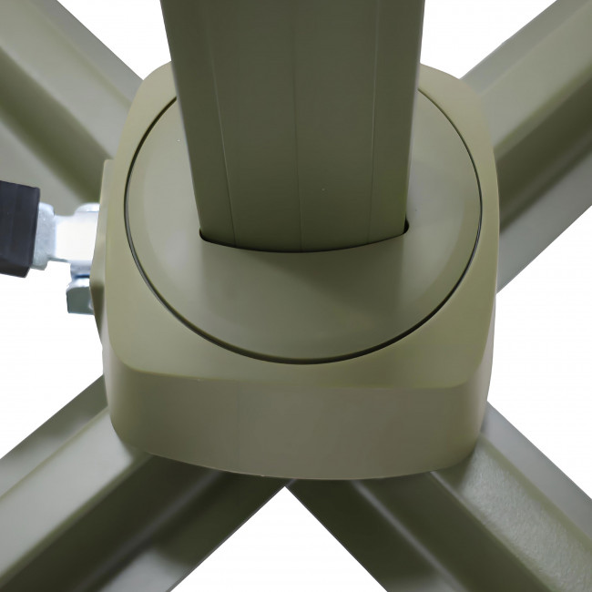 Veya - Parasol carré déporté en aluminium 3x3m	