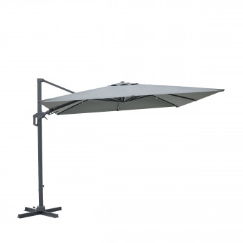 Veya - Parasol carré déporté en aluminium 3x3m	