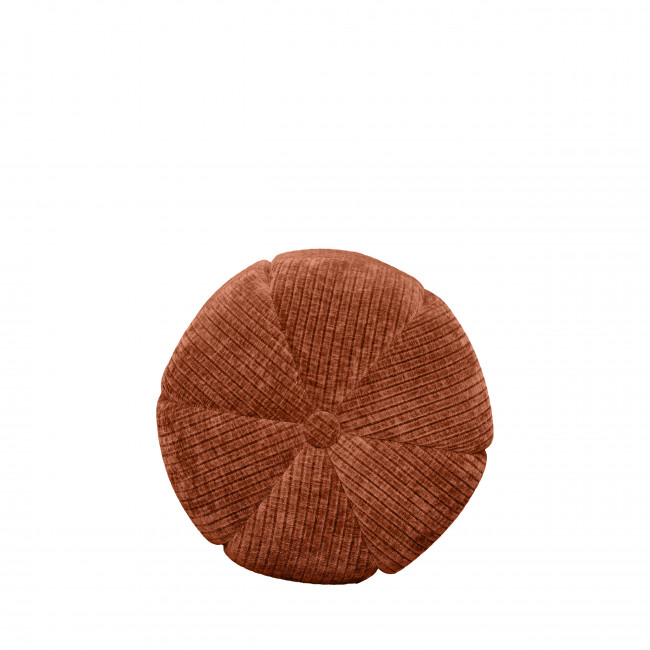 Flower - Pouf rond en velours côtelé ø38cm