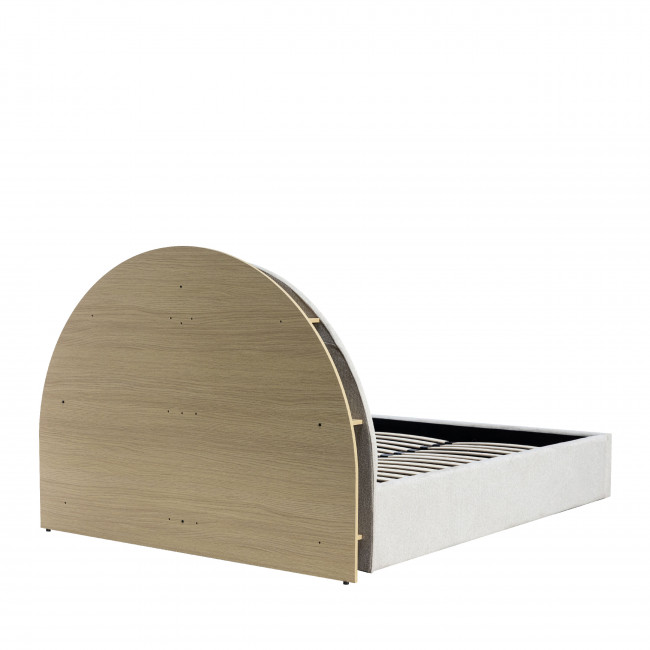 Brie - Lit coffre en tissu avec rangements intégrés 140x190cm