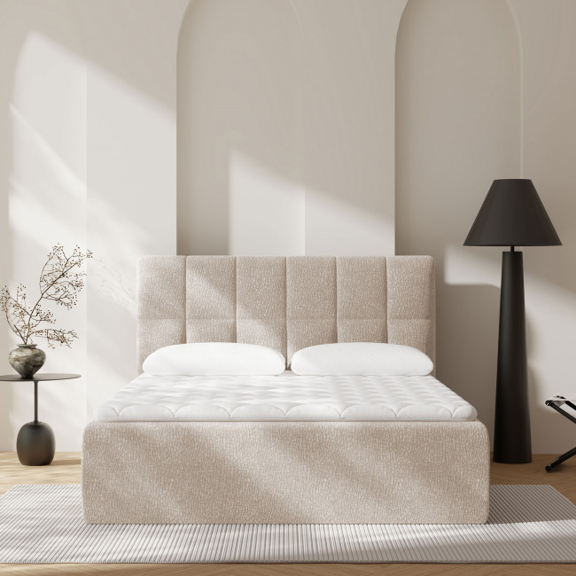 Air Nest - Lit complet boxspring en tissu 160x200cm