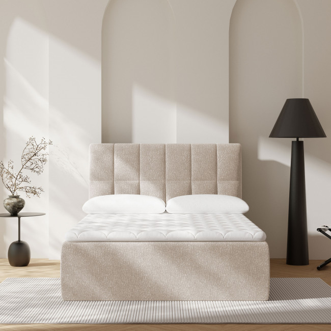 Air Nest - Lit complet boxspring en tissu 140x190cm