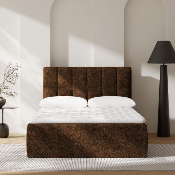 Air Nest - Lit complet boxspring en tissu 140x190cm
