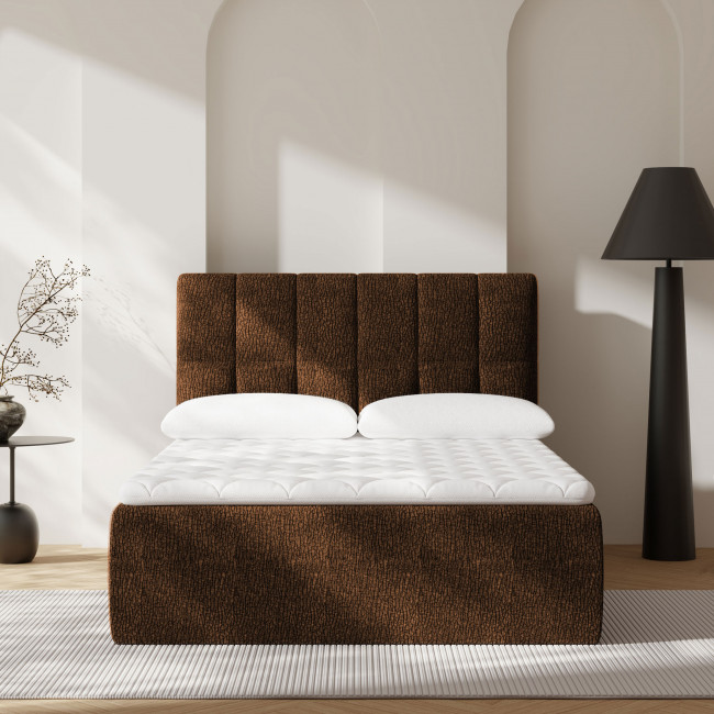 Air Nest - Lit complet boxspring en tissu 140x190cm