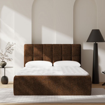 Air Nest - Lit complet boxspring en tissu 160x200cm