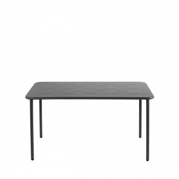 Zyra - Table à manger de jardin 4 personnes en métal